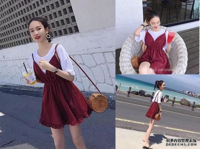 流行紅色裙子的時尚穿搭法