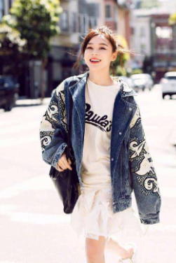 都說牛仔外套很難穿出時尚感