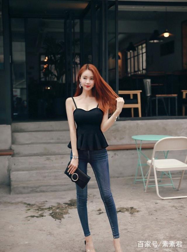 最顯瘦的牛仔褲美女，彰顯出青春時尚