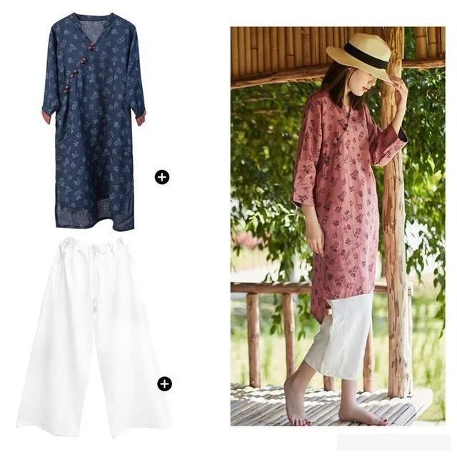 春天，踏青好時節，棉麻穿搭